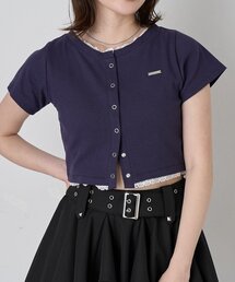 mline | 【着回し万能】[mline]レースポイントカーデ(Tシャツ/カットソー)