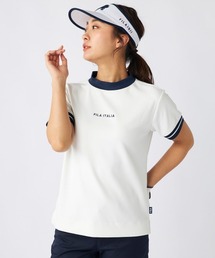 【FILA GOLF:フィラゴルフ】レディースダンボールニットモックネックシャツ 接触冷感 ゴルフ