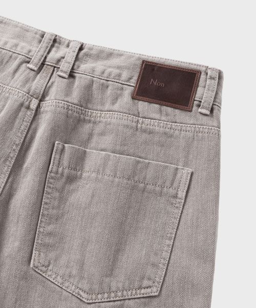 NONBLANK(ノンブランク)の「ガーメントダイカーブデニムパンツ_BEIGE(デニムパンツ・メンズ・ベージュ・MEDIUM/LARGE/X-LARGE)」の7枚目の写真