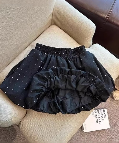 Teem Store(チームストア)の「ドット柄バルーンミニスカート(スカート・レディース・ブラック・M/S)」の9枚目の写真
