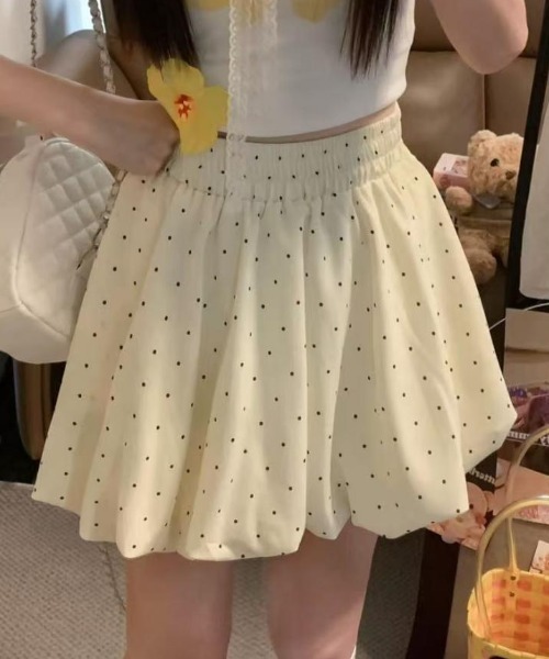 Teem Store(チームストア)の「ドット柄バルーンミニスカート(スカート・レディース・ブラック・M/S)」の17枚目の写真