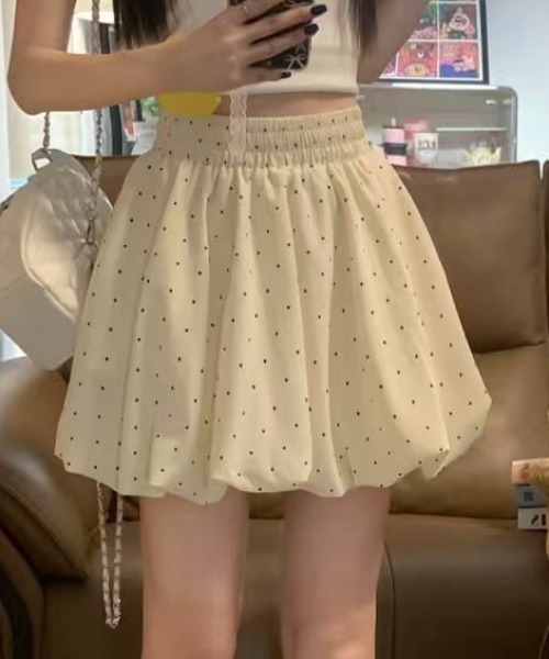 Teem Store(チームストア)の「ドット柄バルーンミニスカート(スカート・レディース・ブラック・M/S)」の18枚目の写真