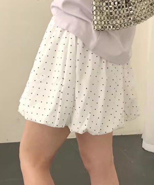Teem Store(チームストア)の「ドット柄バルーンミニスカート(スカート・レディース・ブラック・M/S)」の16枚目の写真
