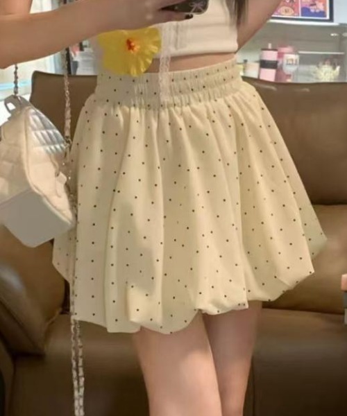 Teem Store(チームストア)の「ドット柄バルーンミニスカート(スカート・レディース・ブラック・M/S)」の19枚目の写真