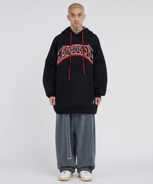 AJOBYAJO（アジョバイアジョ）の「[PBA] AJOLICA Knit Hoodie [BLACK]（ニット/セーター・レディース・その他・L/XL）」の6枚目の写真