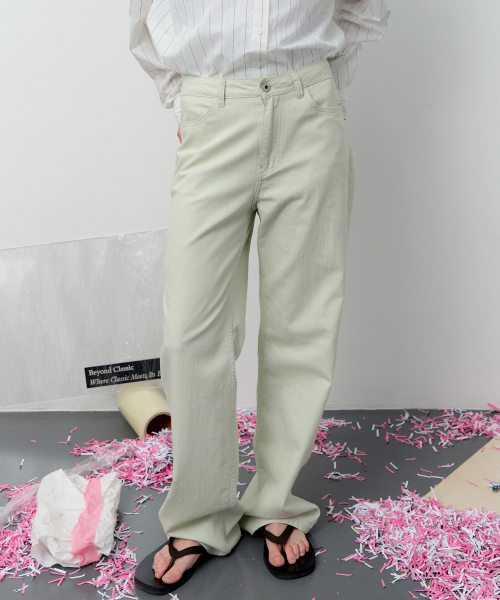 LEVAR(レバー)の「Relaxed Light Cotton Pants - Sage Mint(その他パンツ・レディース・その他・X-SMALL/SMALL/MEDIUM)」の1枚目の写真