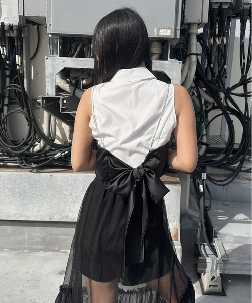 LVEU.(ラブユ.)の「【LVEU.】チェーンビスチェ / トップス ビスチェ キャミソール チェーン ブラック ZOZOTOWN限定(キャミソール・レディース・ブラック・FREE)」の18枚目の写真