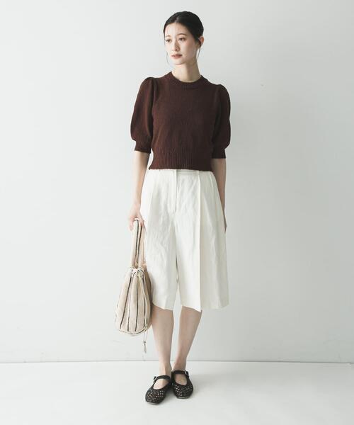 BONGUSTA（ボングスタ）の「BONGUSTA　NARAM HANDBAG（ハンドバッグ・レディース・アイボリー/キャメル/イエロー・-）」の14枚目の写真