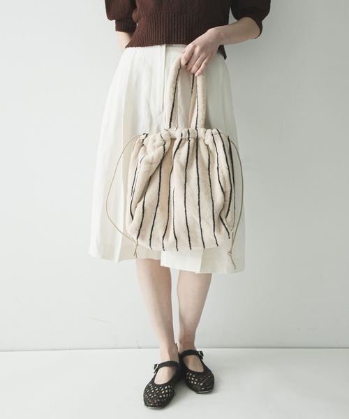 BONGUSTA（ボングスタ）の「BONGUSTA　NARAM HANDBAG（ハンドバッグ・レディース・アイボリー/キャメル/イエロー・-）」の15枚目の写真