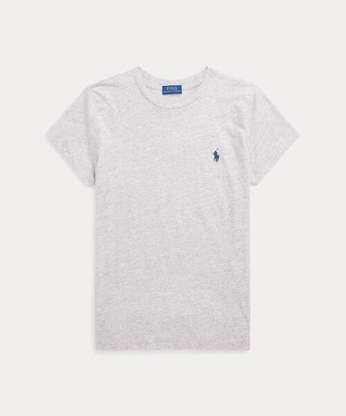 POLO RALPH LAUREN(ポロ ラルフ ローレン)の「クラシック フィット コットン ジャージー クルーネック Tシャツ(Tシャツ/カットソー・レディース・グレー系・M/S/XS/XL/L)」の2枚目の写真