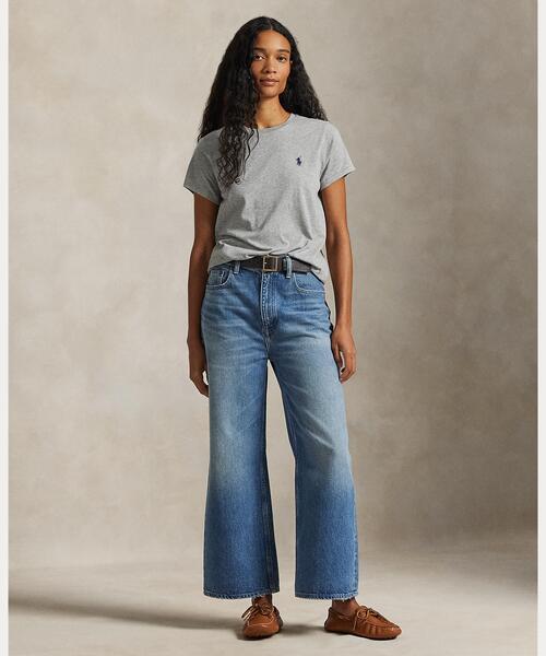 POLO RALPH LAUREN(ポロ ラルフ ローレン)の「クラシック フィット コットン ジャージー クルーネック Tシャツ(Tシャツ/カットソー・レディース・グレー系・M/S/XS/XL/L)」の3枚目の写真
