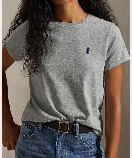 POLO RALPH LAUREN(ポロ ラルフ ローレン)の「クラシック フィット コットン ジャージー クルーネック Tシャツ(Tシャツ/カットソー・レディース・グレー系・M/S/XS/XL/L)」の5枚目の写真