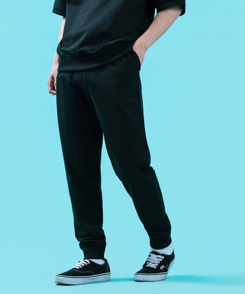 SIDEWAY STANCE(サイドウェイスタンス)の「【SIDEWAY STANCE】裏毛 ライトスウェット ジョガーパンツ(スウェットパンツ・メンズ・杢グレー/ブラック/ネイビー・LARGE/MEDIUM/SMALL/X-LARGE)」の2枚目の写真