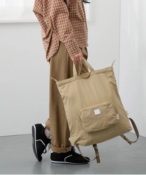 ROOTOTE(ルートート)の「ROOTOTE/ルートート LT.メッケル.ルミエ-B(バックパック/リュック・レディース・アイボリー/ピンク/ネイビー・FREE)」の17枚目の写真