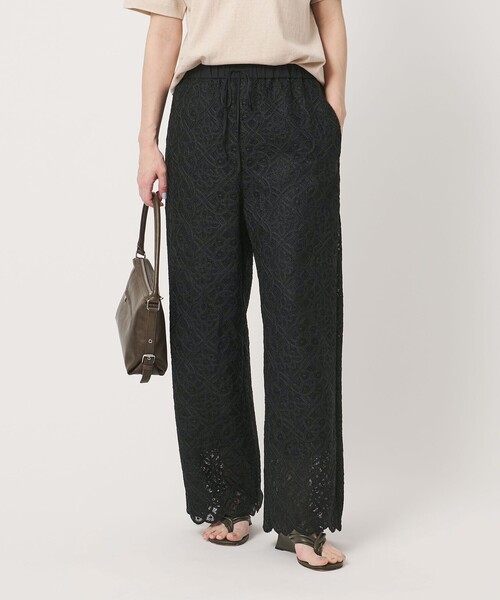 BEAUTY&YOUTH UNITED ARROWS(ビューティーアンドユースユナイテッドアローズ)の「コードレース イージーパンツ(その他パンツ・レディース・オフホワイト/ブラック・M/S)」の9枚目の写真