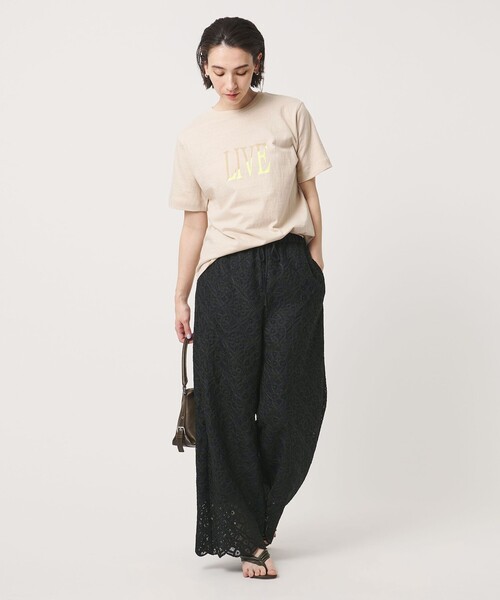 BEAUTY&YOUTH UNITED ARROWS(ビューティーアンドユースユナイテッドアローズ)の「コードレース イージーパンツ(その他パンツ・レディース・オフホワイト/ブラック・M/S)」の11枚目の写真