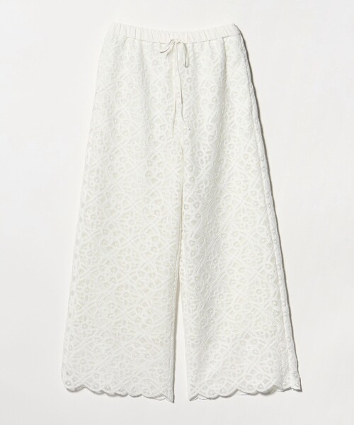 BEAUTY&YOUTH UNITED ARROWS(ビューティーアンドユースユナイテッドアローズ)の「コードレース イージーパンツ(その他パンツ・レディース・オフホワイト/ブラック・M/S)」の4枚目の写真