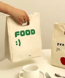 ammy.（エイミードット）の「【 ammy. / エイミードット 】 ロゴ デザイン スクエア ランチバッグ（お弁当箱）」