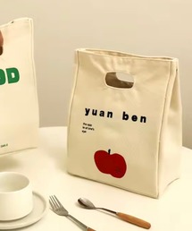 ammy.（エイミードット）の「【 ammy. / エイミードット 】 ロゴ デザイン スクエア ランチバッグ（お弁当箱）」