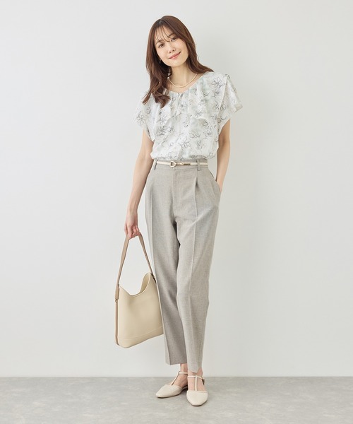 ROPE' PICNIC(ロペピクニック)の「花柄フェミニンブラウス(シャツ/ブラウス・レディース・イエロー/サックスブルー/オフホワイト・FREE)」の5枚目の写真