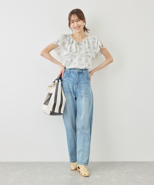 ROPE' PICNIC(ロペピクニック)の「花柄フェミニンブラウス(シャツ/ブラウス・レディース・イエロー/サックスブルー/オフホワイト・FREE)」の10枚目の写真