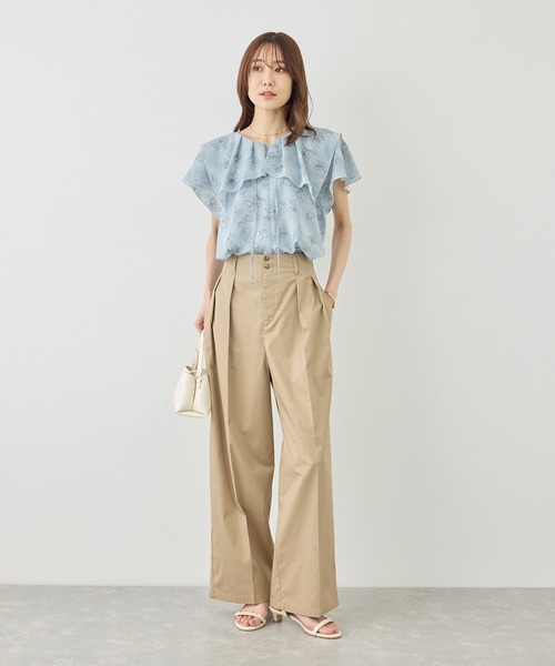 ROPE' PICNIC(ロペピクニック)の「花柄フェミニンブラウス(シャツ/ブラウス・レディース・イエロー/サックスブルー/オフホワイト・FREE)」の18枚目の写真