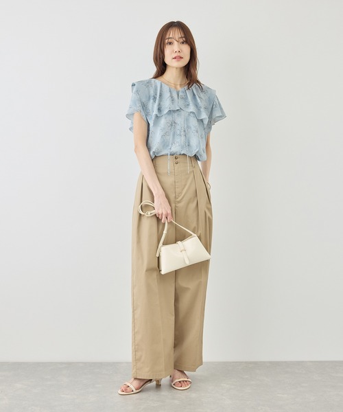 ROPE' PICNIC(ロペピクニック)の「花柄フェミニンブラウス(シャツ/ブラウス・レディース・イエロー/サックスブルー/オフホワイト・FREE)」の19枚目の写真