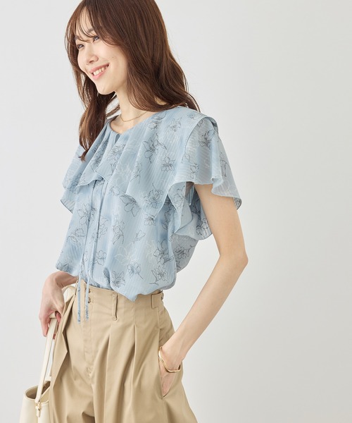 ROPE' PICNIC(ロペピクニック)の「花柄フェミニンブラウス(シャツ/ブラウス・レディース・イエロー/サックスブルー/オフホワイト・FREE)」の21枚目の写真