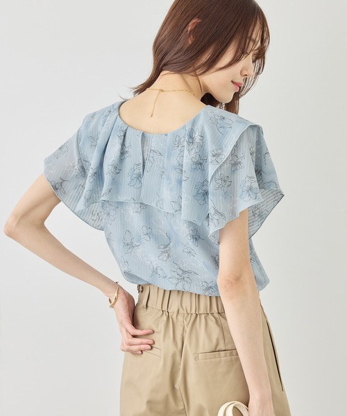ROPE' PICNIC(ロペピクニック)の「花柄フェミニンブラウス(シャツ/ブラウス・レディース・イエロー/サックスブルー/オフホワイト・FREE)」の22枚目の写真