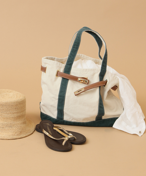 Spick & Span(スピックアンドスパン)の「《一部店舗+WEB限定》SITA PARANTICA/シータパランティカ キャンバストート M(クラッチバッグ・レディース・ブラック/チャコールグレー/グリーン・FREE)」の20枚目の写真