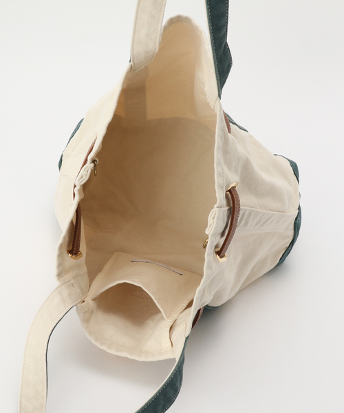 Spick & Span(スピックアンドスパン)の「《一部店舗+WEB限定》SITA PARANTICA/シータパランティカ キャンバストート M(クラッチバッグ・レディース・ブラック/チャコールグレー/グリーン・FREE)」の6枚目の写真