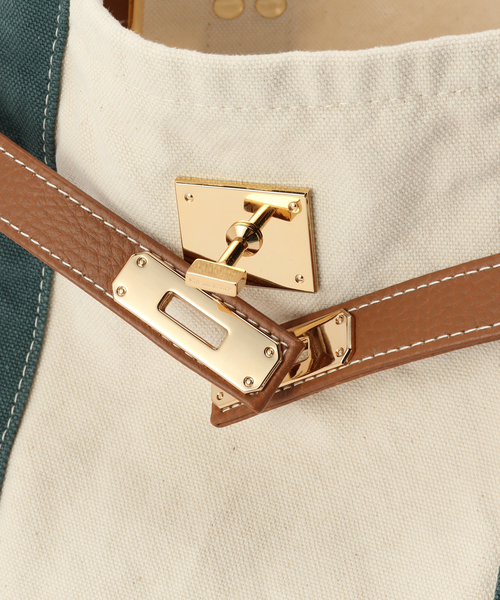 Spick & Span(スピックアンドスパン)の「《一部店舗+WEB限定》SITA PARANTICA/シータパランティカ キャンバストート M(クラッチバッグ・レディース・ブラック/チャコールグレー/グリーン・FREE)」の9枚目の写真