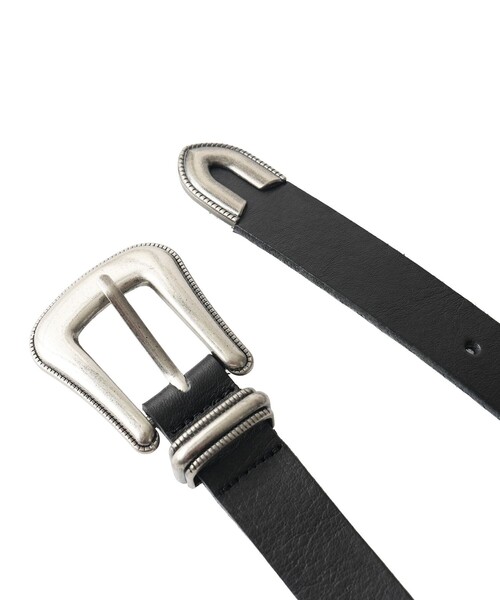 Subciety(サブサエティ)の「Hook buckle Leather belt(ベルト・メンズ・ブラック・FREE)」の11枚目の写真