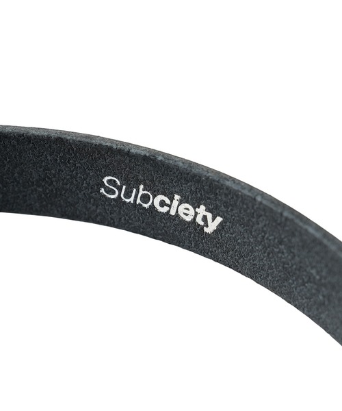 Subciety(サブサエティ)の「Hook buckle Leather belt(ベルト・メンズ・ブラック・FREE)」の4枚目の写真