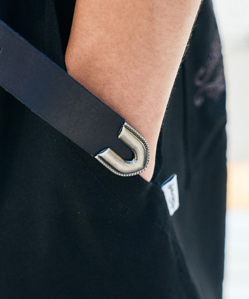 Subciety(サブサエティ)の「Hook buckle Leather belt(ベルト・メンズ・ブラック・FREE)」の8枚目の写真