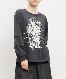 gomme（ゴム）の「クイーンプリントＴ（Tシャツ/カットソー）」