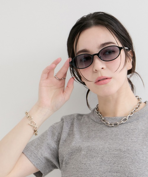LE CERCLE par rope'(ルセルクルパーロペ)の「オーバル型サングラス/UVカット99%(サングラス・レディース・ブラウン系その他2/ブラック系その他/ブラック系その他2・FREE)」の6枚目の写真
