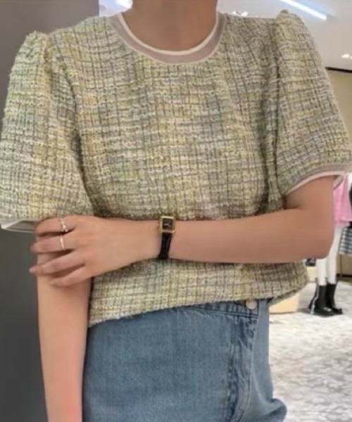 FAVORITO(ファヴォリート)の「クルーネックトップス(その他トップス・レディース・ブラック/ピンク/ブルー/グリーン・F)」の11枚目の写真