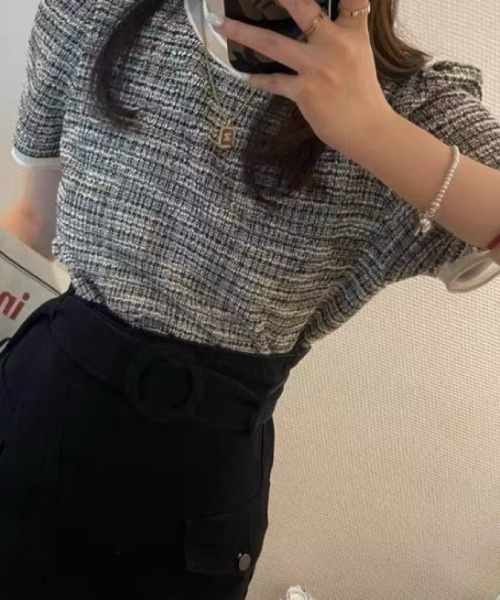 FAVORITO(ファヴォリート)の「クルーネックトップス(その他トップス・レディース・ブラック/ピンク/ブルー/グリーン・F)」の8枚目の写真