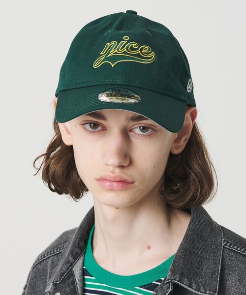 NICE WEATHER(ナイスウェザー)の「【別注】<NEW ERA>ロゴ ベースボール キャップ(キャップ・メンズ・ネイビー/ロイヤルブルー/ケリーグリーン・FREE)」の2枚目の写真