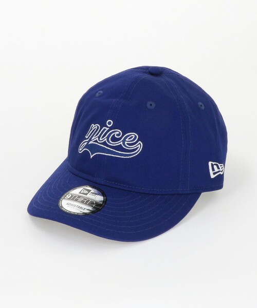NICE WEATHER(ナイスウェザー)の「【別注】<NEW ERA>ロゴ ベースボール キャップ(キャップ・メンズ・ネイビー/ロイヤルブルー/ケリーグリーン・FREE)」の1枚目の写真