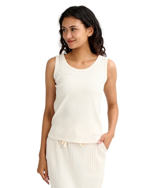 BILLABONG(ビラボン)の「BILLABONG ウィメンズ JACQUARD RIB TANK TO セットアップ タンクトップ 【2026年春夏モデル】(タンクトップ・レディース・オフホワイト/アイボリー・MEDIUM)」の8枚目の写真