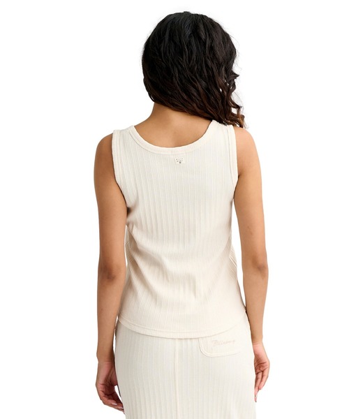 BILLABONG(ビラボン)の「BILLABONG ウィメンズ JACQUARD RIB TANK TO セットアップ タンクトップ 【2026年春夏モデル】(タンクトップ・レディース・オフホワイト/アイボリー・MEDIUM)」の9枚目の写真