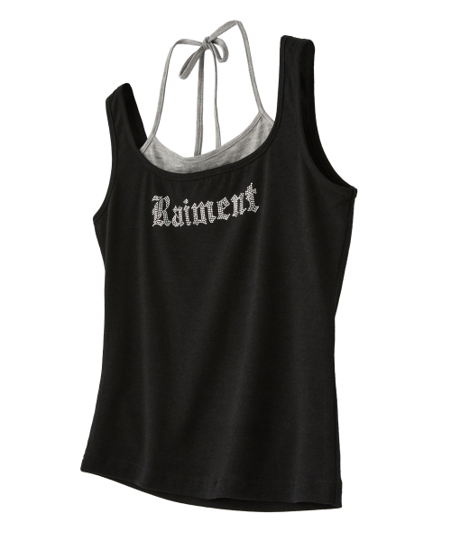 RAIMENT(レイメント)の「(W) ウィメンズホットフィックスダブルレイヤードスリーブレス_ブラック(Tシャツ/カットソー・レディース・その他・WS/WM)」の2枚目の写真