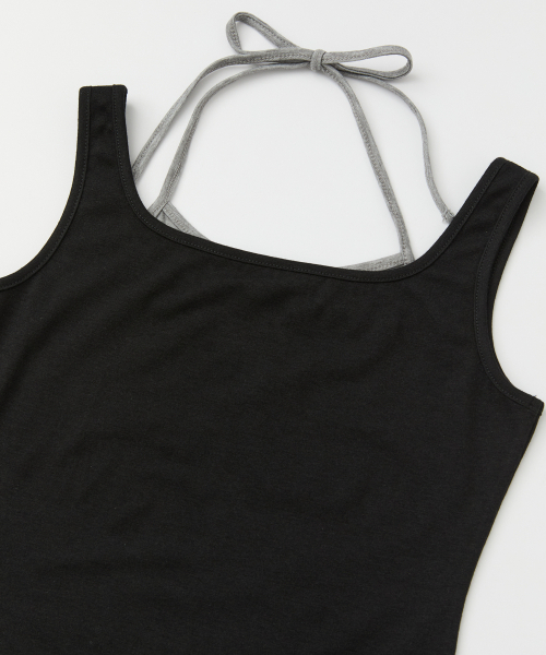 RAIMENT(レイメント)の「(W) ウィメンズホットフィックスダブルレイヤードスリーブレス_ブラック(Tシャツ/カットソー・レディース・その他・WS/WM)」の8枚目の写真