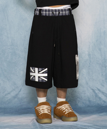 GLACK（グラック）の「GHP035 UK ミレニアム スウェット バミューダパンツ (ブラック)（その他パンツ）」
