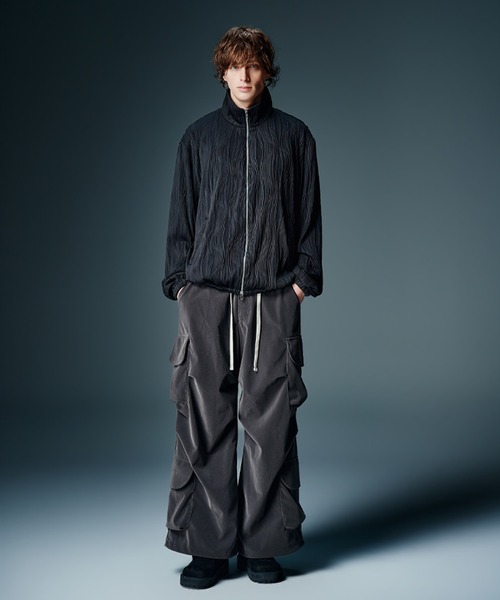 glamb（グラム）の「Willow Crepe Jersey / ウィロークレープジャージ（ジャージ・メンズ・ブラック/ホワイト・S/M/L）」の7枚目の写真