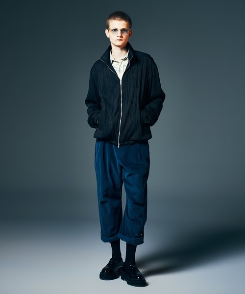 glamb（グラム）の「Willow Crepe Jersey / ウィロークレープジャージ（ジャージ・メンズ・ブラック/ホワイト・S/M/L）」の13枚目の写真