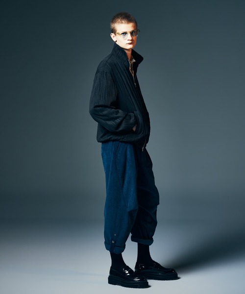glamb（グラム）の「Willow Crepe Jersey / ウィロークレープジャージ（ジャージ・メンズ・ブラック/ホワイト・S/M/L）」の14枚目の写真