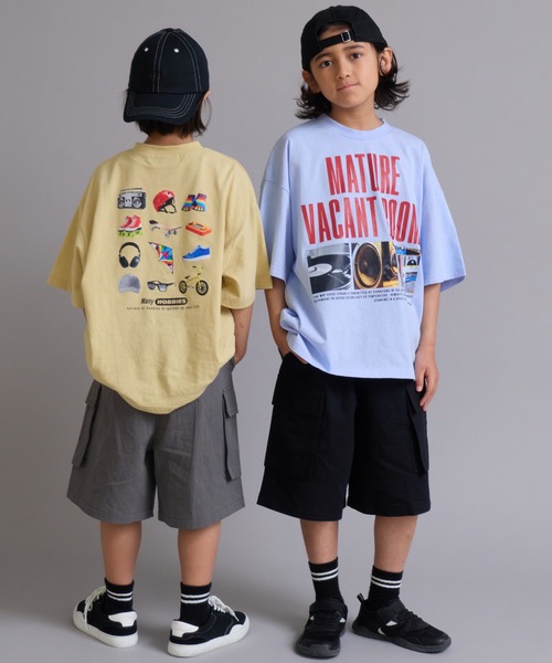 PAIRMANON STREET(ペアマノンストリート)の「【90-160cm】【綿100%】フェイバリットフォト 半袖T【PAIRMANON STREET】(Tシャツ/カットソー・キッズ・ライトイエロー/グレー/ライトブルー/グレー系その他/ホワイト・140/130/120/110/100/90/160/150)」の17枚目の写真